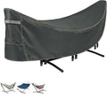Deosk Hammock Cover Waterproof &amp Windproof Hammocks Covers-Heavy Duty 420D Oxford Fabric Hammocks Stand Protective Covers With Adjustable Drawstring Buckles Handle Universal Size(Black)