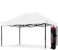 Flare Shade Heavy Duty Steel Pop Up Canopy Tent (White 10ft x 15ft)