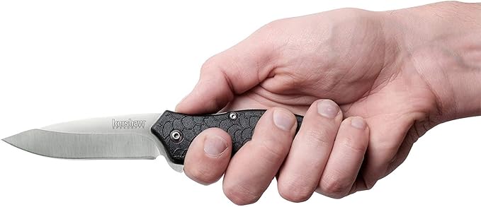 Kershaw Oso Sweet EDC Pocketknife 3 8Cr13MoV Steel Drop Point Blade Assisted Folder Opening with Flipper Liner Lock System Black