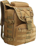 40L Hiking Backpack Military Tactical Backpack Army Assault Bag Lightweight Outdoor Sports &amp Travel Bag (Khaki)