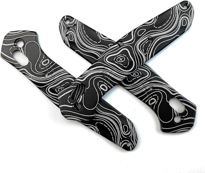 1 Pair Aluminum Alloy Scales Fits for Osborne 940 CNC Handle Patch Replacement