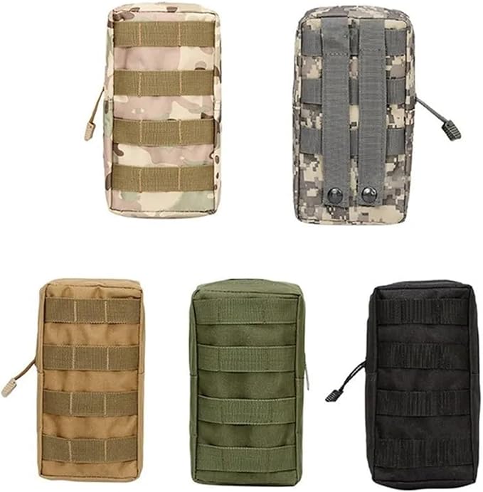Outdoor Tactical Pouch Molle Tool Pack Zipper Waist Accessories Durable Belt Bag for Hunting Hiking Sports