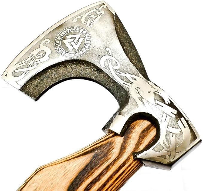 Custom Handmade Stainless Steel Viking Axe with Gorgeous and Solid Wood Handle (EX-1106)