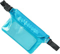 Waterproof Dry Bag Waterproof Swimming Bag Ski Drift Diving Shoulder Waist Pack Bag with Waist Strap Phone Fanny Pack Mobile Belt Bag for Rafting for SwimmingBoating(Blue)