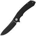 Petrified fish PFP12 WaterSpout Folding Knife3.54 14C28N Steel Blade G10 Handle Folding Pocket Knife for Camping EDC Outdoor (Black Black Stonewashed)