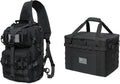 Tactical Sling Backpack and 38L Camping Storage Bag with Combination Lock