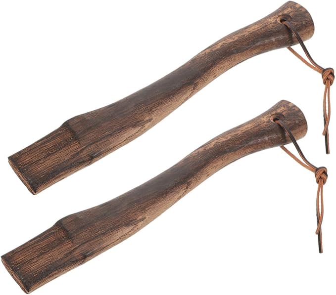 balacoo 6pcs Wooden Axe Grip Axe Handle Replacement Hardwood Handle for Firewood Gardening Hiking Hunting