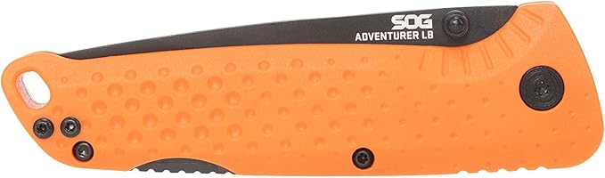 SOG Adventurer LB 3 Lightweight Portable Outdoor Folding Knife | CRYO 5CR15MOV Steel | GRN Handle | Lock-Back Mechanism