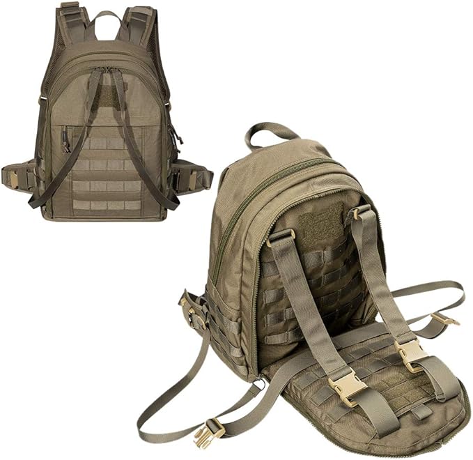 EXCELLENT ELITE SPANKER Military Tactical Backpack Detachable Backpack Quickly Turns into Outdoor Vest(Ranger Green)