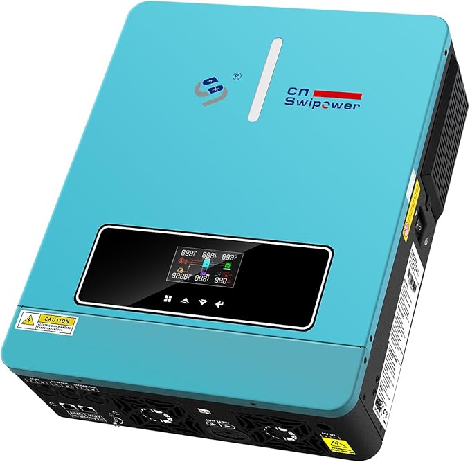 3600W Hybrid Solar Inverter 24VDC to AC 110V/ 60Hz &amp Built-in 120A MPPT Controller for Homes Backup &amp Off-Grid