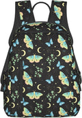 Travel Backpack goth moon moth Butterfly Daypack
