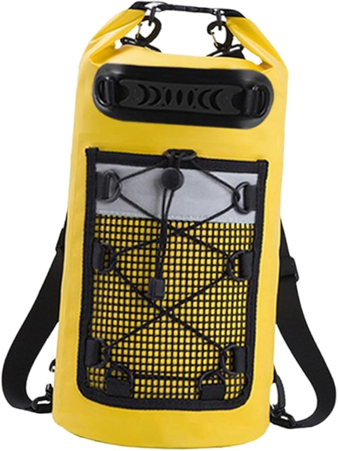 Dry Bag Storage Bag Keeps Gear Dry 10L Lightweight Comfortable with Handle for Camping Men/Women Boating Hiking Rafting Yellow