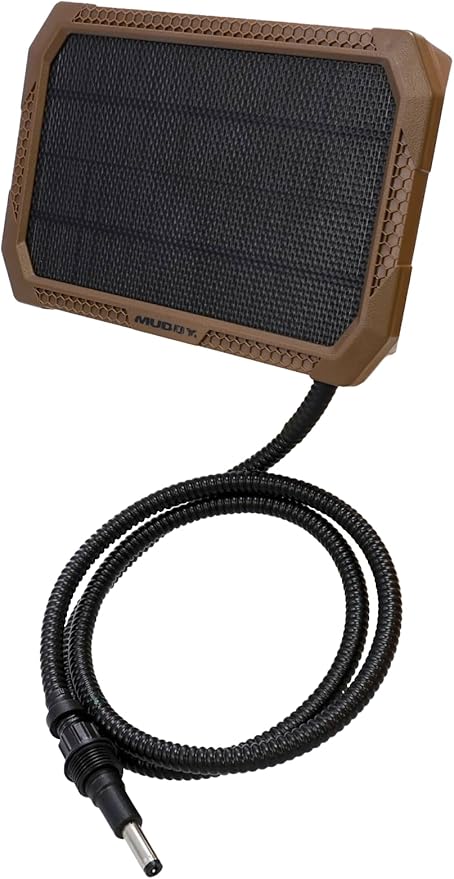 Muddy Solar Power Panel 5000 Mah / 10ft. Insulated Metal Cable/USB Charging Port