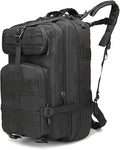 40L Tactical Backpack for Men and Women Army 3 Days Assault Pack Bag Large Rucksack for Hiking Travel Trekking Black