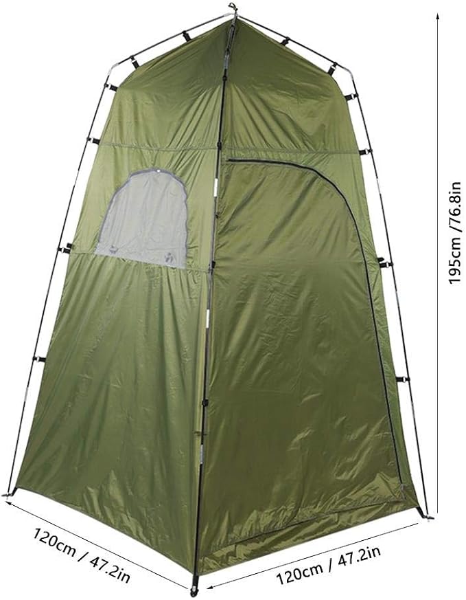 Zerone Portable Outdoor Shower Tent Modern Style 2 Person Windproof Portable Bathroom Shower Travelling Beach