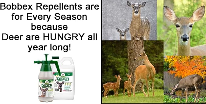Concentrated Deer Repellent - Bobbex | Deer Elk and Moose Deterrent Concentrate (64 oz.) UB-U9NT-KE8U