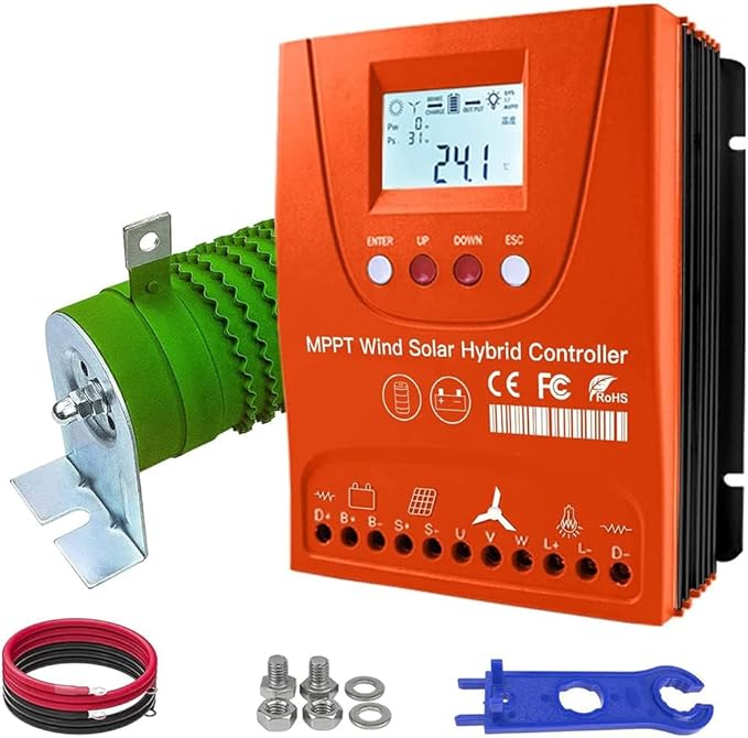 3000W 12V 24V 48V 0~1500W Wind 0~1500W Solar MPPT Wind Solar Hybrid Controller Pioneer Version Charge Lithium &amp Lead Acid Gel Battery