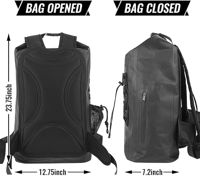 Faraday Travel Backpack Dry bag - EMP Proof Military Grade 30L Sports Outdoor Bag - Waterproof RFID Signal Blocking Protect Against Tracking Spying &amp Hackings for Travel/Work