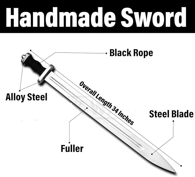 Forest Hunting | Real viking sword AxeScandinavian Style viking Functional Viking Battle sword Norse mythology