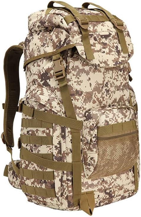 YABOO Tactical Combat Camouflage Bag Outdoor Sports Pack Hiking Rucksack Knapsack Molle 50L Backpack