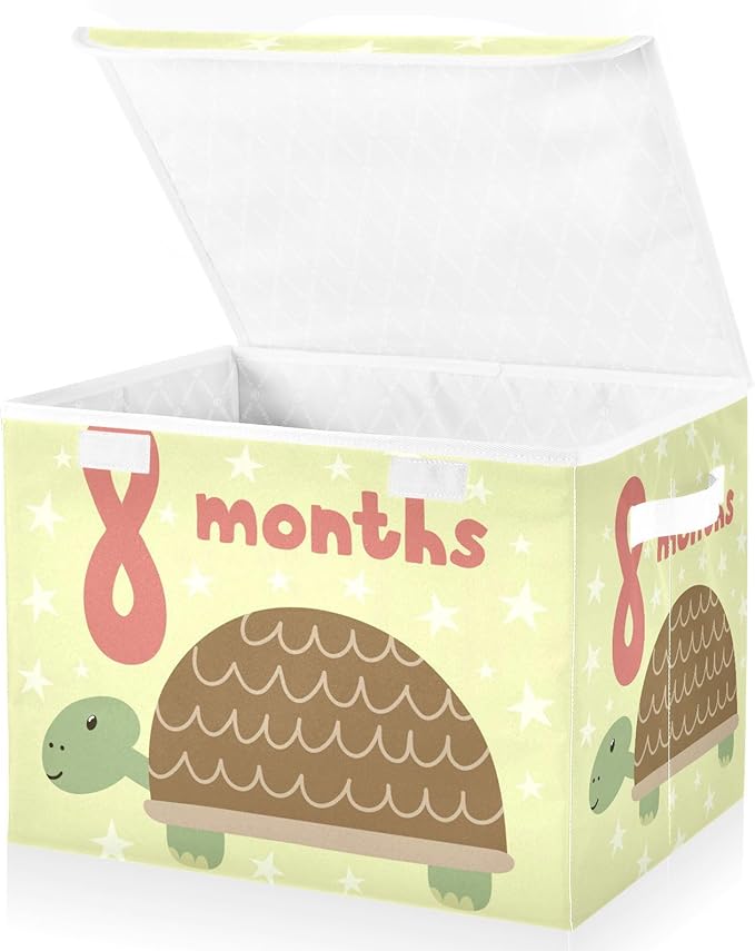 8_months Storage Boxes with Lids Stackable Closet Organizers Bins with Lids for Clothes for School Supply Office Basket