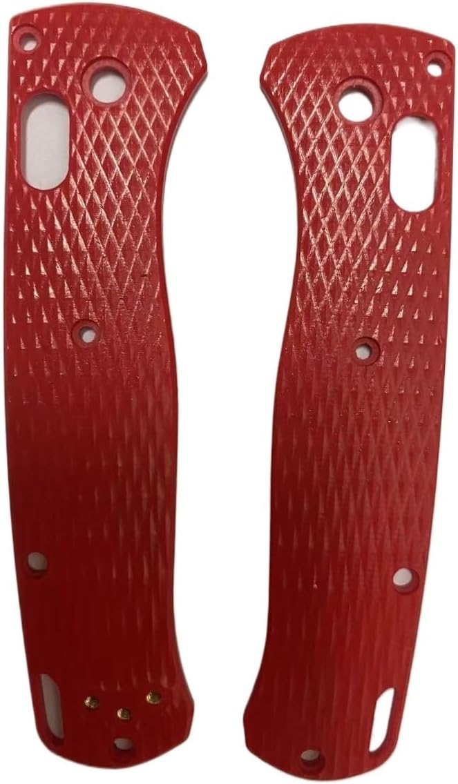 1 Pair Custom G10 Scales Handle Fits for Bugout 535 DIY Making Accessory(Red)