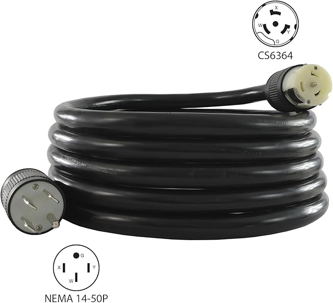 Conntek TES1450-15 Power Supply Cord 15-Feet Black