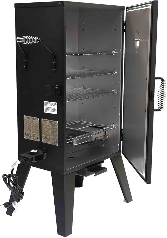 Grill Boss Electric Pellet Smoker Vertical BBQ with Digital Controls Black