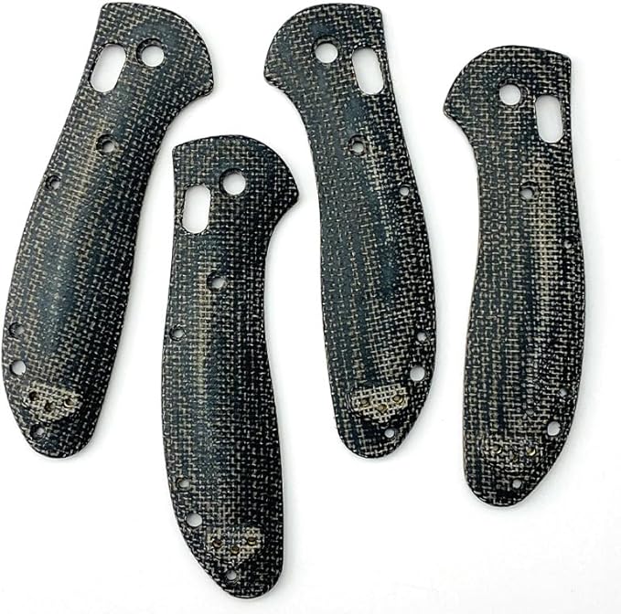 1 Pair Custom Micarta Scales Handle with 3 Sets Screws Fit for Griptilian 551 550 Premium Handle Patch DIY Accessory