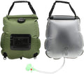Alomejor Camping Shower Bag 20L Solar Heating Shower Bag with Temperature Indicator for Camping Traveling Hiking