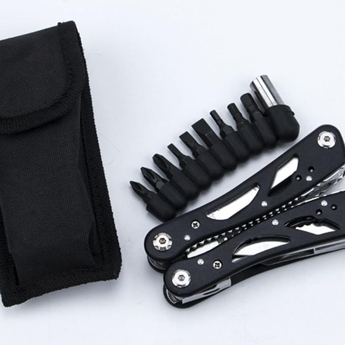 TopHomer Multitool Pliers Portable Folding Survival Tool Bottle Opener Screwdriver Scissors for Outdoor Camping Fishing Survival Hiking