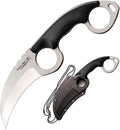 COLD STEEL Double Agent Durable Lightweight Japanese AUS8A Steel Karambit Shape 3 Fixed Blade Tactical Outdoor Hunting Knife Kray-Ex Handle Secure-Ex Sheath