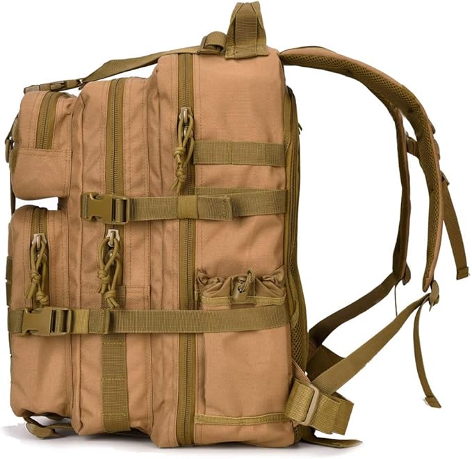 Military Tactical Backpack Small 3 Day Assault Pack Army Molle Bag Backpacks Brown