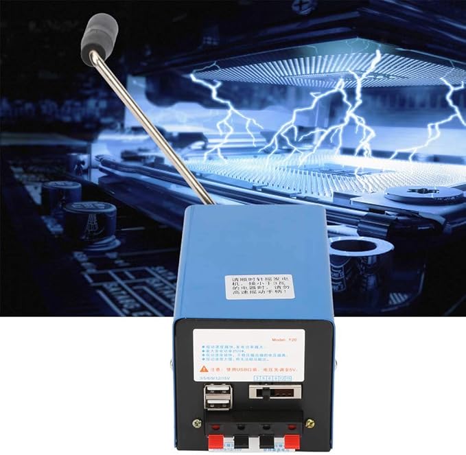 USB crank generator hand crank power generator portable mobile emergency power generator manual power supply emergency charger for camping outdoor garden generators