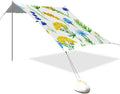 Beach Canopy with Windproof Ropes &amp Sandbags Beach Tent Sun Shade Sun Shelter for Camping Trips Fishing Backyard Fun or Picnics Botanical