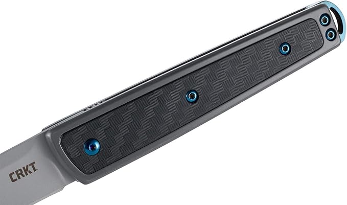 CRKT Symmetry Folding Everyday Carry Knife: Plain Edge Folder with Liner Lock Everyday Carry Folded Knife with IKBS Ball Bearing Pivot System and G10 Handle 7190