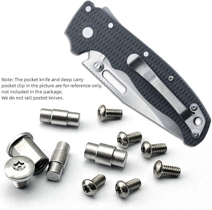 11-Pieces Set Knife Handle Screw Fits for Demko AD20.5 Stainless Steel Torx Screws DIY Replacement Accessory(Silver)