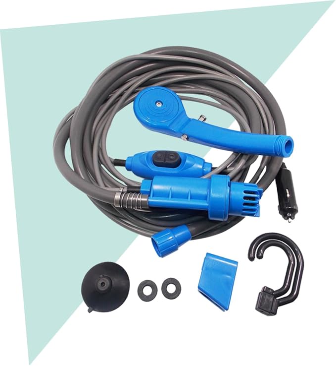 -in-one 12v Outdoor Camping Shower 5m Power Cable for Car Home Outdoor Use