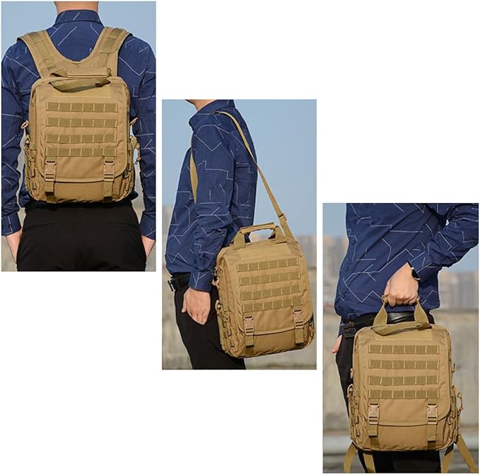 Military Tactical Backpack Army 3 Day Assault Pack Molle Bug out Bag Backpacks Computer Package For Men (Mud)