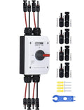 DIHOOL Solar Disconnect Switch32 Amp DC600V2 String 2 in 2 Out IsolatorIP66 Waterproof