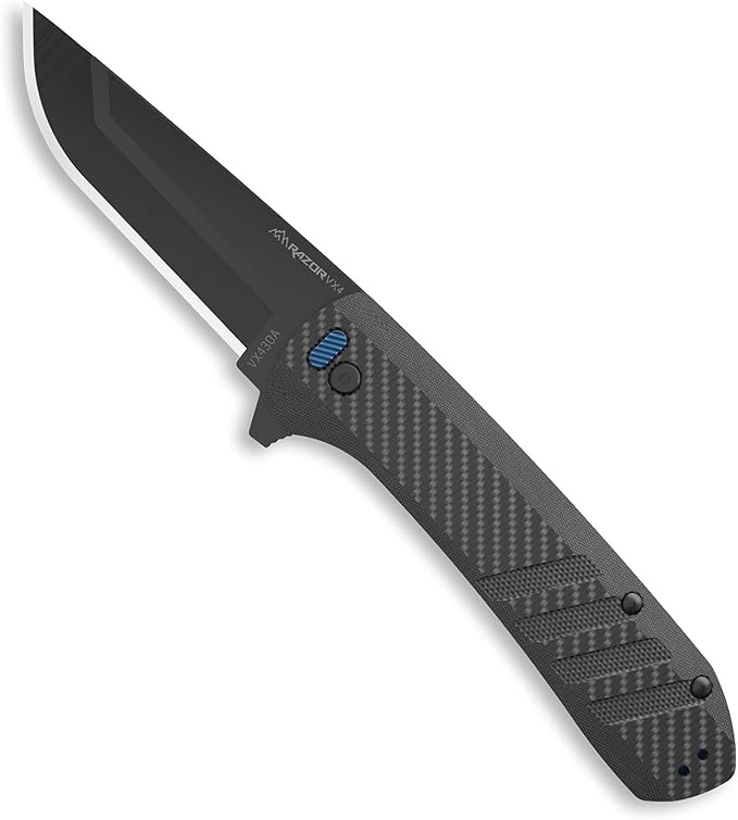 OUTDOOR EDGE Razor VX4 | Replaceable Blade EDC Folding Pocket Knife | 3 Blade Ceramic Ball Bearings Reversible Pocket Clip | Outdoor Camping Survival Utility