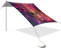 Carnival Masquerade Mask Mardi Gras Beach Tent Sun Shelter Set UPF50+ UV Protection 10.5 x 9.19 FT Camping Shade Canopy with Sandbags Sand Anchors Carrying Bag and Others