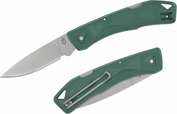 Gerber Gear LST Ultra - Lightweight EDC Knife - Survival Tactical Tool for Hiking Camping &amp Outdoor - Compact Folding Pocket Knife - Stainless Steel Blade - Made in USA - Blue