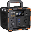 300W Portable Power Station Solar Generator 259Wh 70000mAh LiFePO4 Battery with 65W USB-C PD&ampPure Sine Wave AC Solar Charging for CampingHome BackupEmergency Power(SOS Light &amp LCD Displa