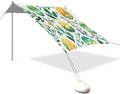 Easter Day Watercolor Eggs Beach Tent Sun Shelter Set UPF50+ UV Protection 10.5 x 9.19 FT Camping Shade Canopy with Sandbags Sand Anchors Carrying Bag and Others