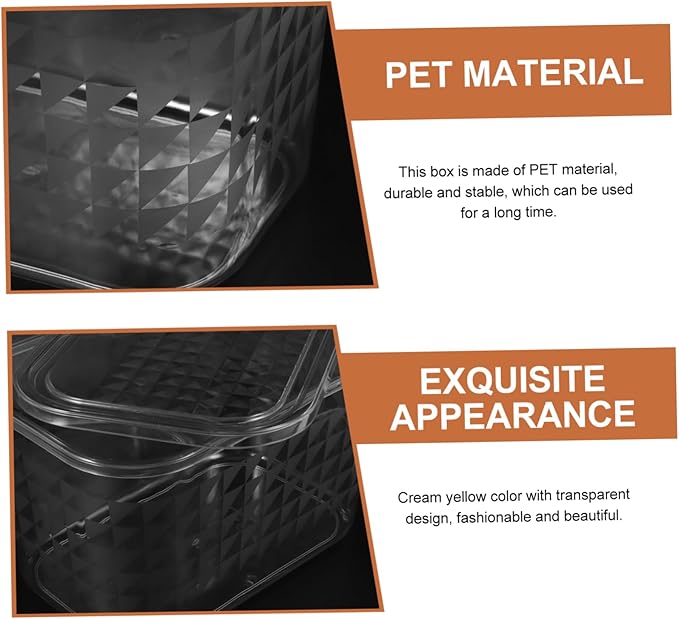 LALAFINA Clear Book Storage Organizer with Lid Transparent Pet Container for for Storing Books Toys Snacks and More
