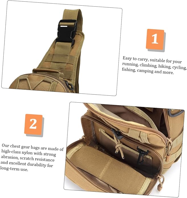 Chest Bag Sling Bag Chest Camping Hiking Bag Sports Chest Bag Sling Bags for Men Mountaineering Chest