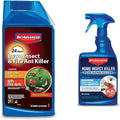 BioAdvanced 24 Hour Lawn Insect &amp Fire Ant Killer Concentrate 32 oz with BioAdvanced Home Pest Insect Killer Plus Germ Killer Ready-to-Use 24 oz