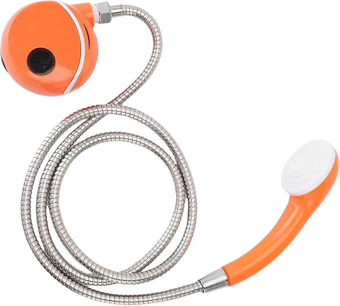 Kikumi Portable Camping Shower 2200 MAh Rechargeable Shower Pump with Shower Head for Walks for Car Pet Washing