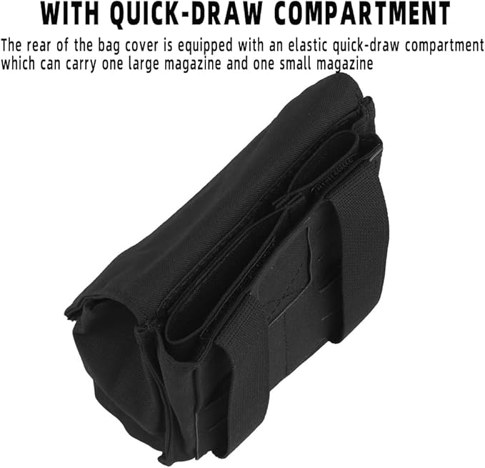 Tactical MOLLE 9MM/5.56 Mag PouchMultifunctional Groceries Pouch Military Utility Waist Bag Mobile Phone Fanny Pack for Vest Belt